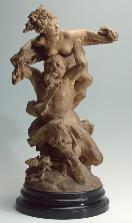 the-evil-clergyman:Satyr and Bacchante by Albert-Ernest Carrier-Belleuse (19th Century)