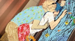 pimp-kuuun:  That time Noiz took Aoba to the aquarium to look at the tropical fish….