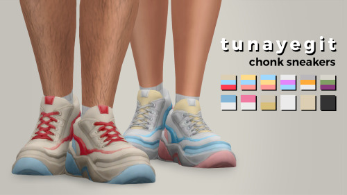 tunayegit:chonk sneakersso i didn’t like how the sneakers that came with Discover University l