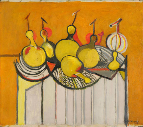 ein-bleistift-und-radiergummi:Graham Sutherland ‘Still Life with Gourds’ 1949