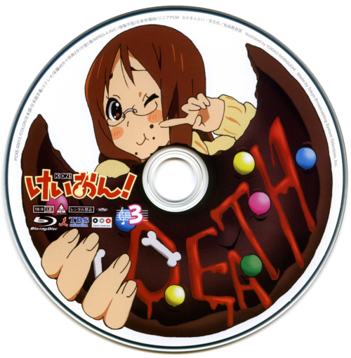 alexisbbydoll:keionism-deactivated20170325:K-On! Blu-Ray Labels.holy moly. buying them in blu-ray to