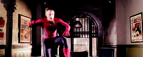 COMIC BOOK FILMS — J Jonah Jameson cosplaying Spiderman in a deleted...