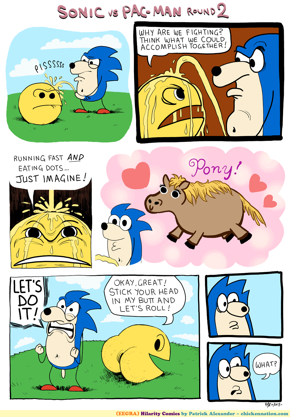 pacman and sonic