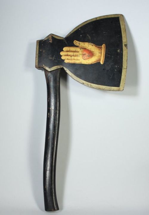 mosertone:Odd Fellows Ceremonial Axe with Graphics (1920s)