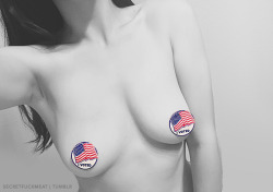 secretfuckmeat:  I fuck with a man (&amp; woman) that votes.  As a woman from an immigrant family, voting is a massive privilege that I do not take lightly. And you shouldn’t either.  Message me a pic of your voting sticker, and I’ll send you a