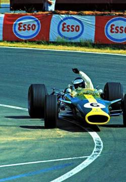 Frenchcurious:jim Clark (Lotus-Ford 49) Grand Prix De France - Circuit Bugatti -