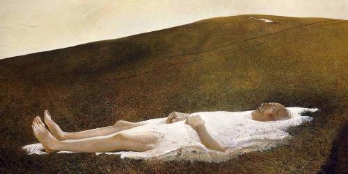 aconissa: Ana Mendieta, Silueta en Fuego, 1975 / Andrew Wyeth, Spring, 1978