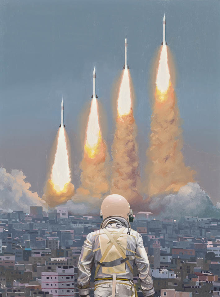 southofsideways:  AstronautDinosaur - Headed to Miami this week for the art shows?