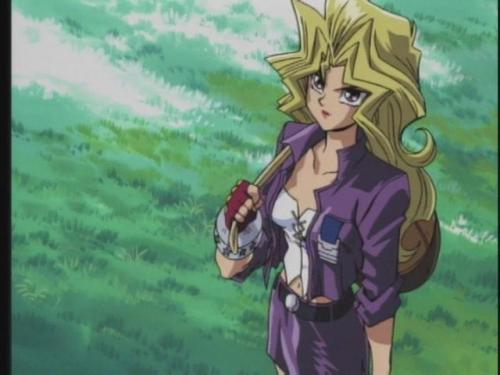 thewittyphantom:Mai watching the fireworks go off at the start of Duelist Kingdom ^^