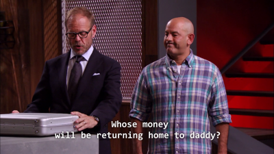 mollyfondle:  unpretty:  unpretty:  dr-hollands:  unpretty: i love cutthroat kitchen but bingewatching makes it really stand out how often alton brown refers to himself as ‘daddy’ and makes contestants wear spreader bars I’m sorry what  you heard