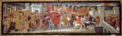  Frederick III and Leonora of Portugal in Rome by Giovanni di Ser Giovanni called Lo Scheggia, 1452