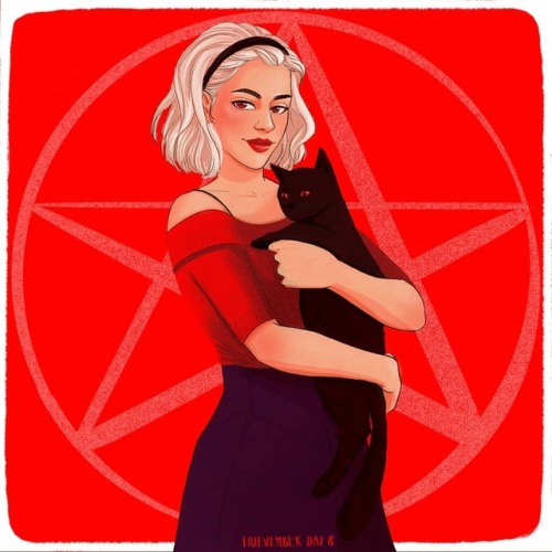 #huevemberday8 I’m so late #sabrinaspellman from #chillingadventuresofsabrina ❤ I love new Sab