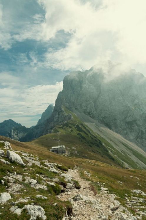 The mountain hut, Julian Alps / Slovenia (by Ziga Radsel).