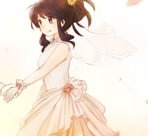 luoqin:  White’s a pretty character, not even my drawings can capture her prettiness ; w ;