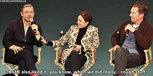 corneliapornelia:  Martin giving a very sweet answer to the question “what were your favourite memories filming series three?” 