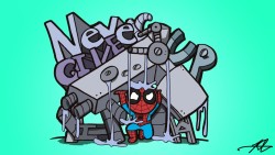 kelvinoh:  Spider-Man motivational print