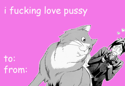 pigexn: i made some shitty black butler valentines day cards, enjoy !
