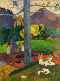 MoMA Paul Gauguin. Mata mua (In Olden Times). 1892. Carmen Thyssen-Bornemisza Collection, Madrid.