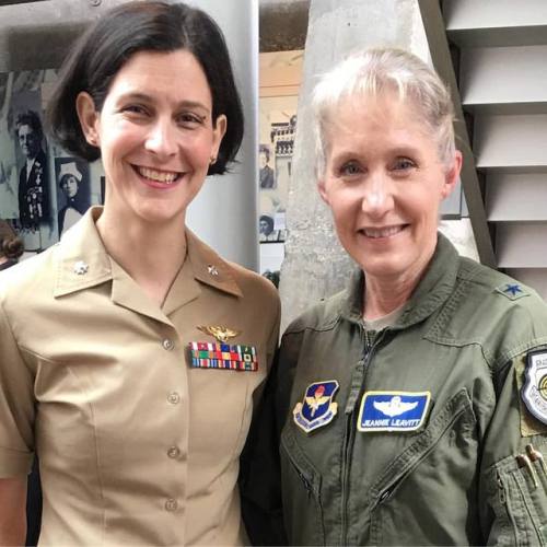 Finally got to meet Brigadier General Jeannie Leavitt in person at #OWLS2019. Years ago when I was a