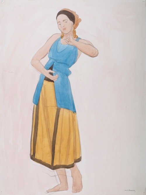 Hubert Arthur Finney (British, 1905-1991). Woman dancing.