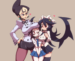 pheonix03:  source: http://www.pixiv.net/member_illust.php?mode=medium&amp;illust_id=45049961 I hope I get to play Mrs. Victoria in Skullgirls some day.    &lt; |D’‘‘‘