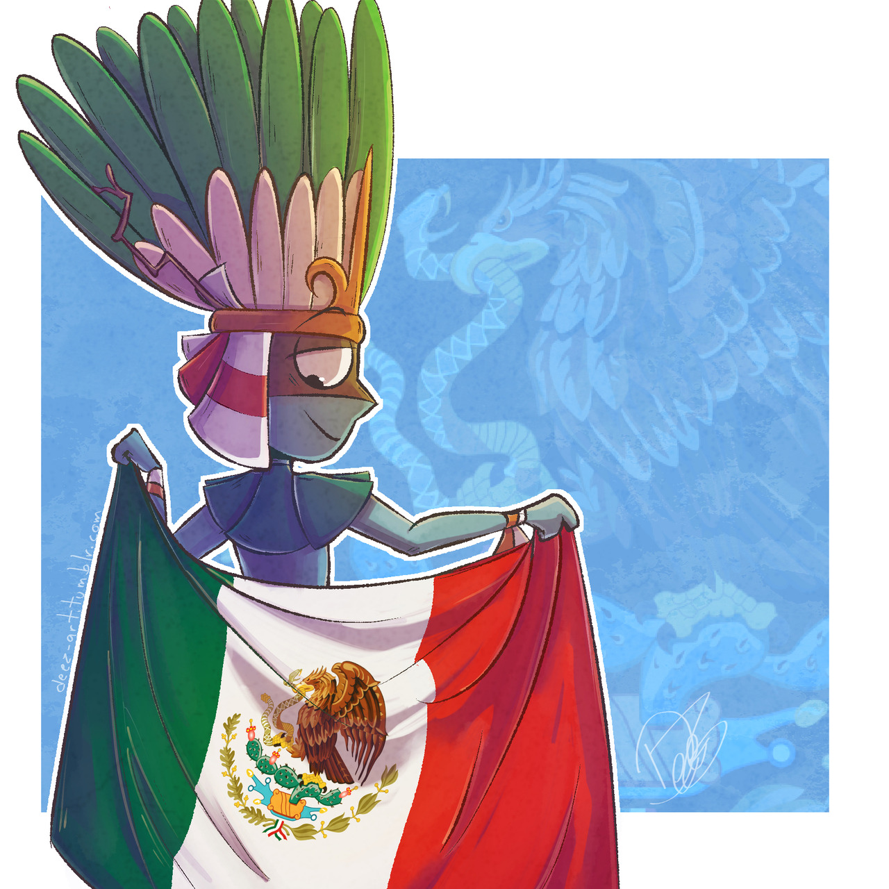 deez-art: I wanted to do something for the celebrations of Mexico, so here’s the