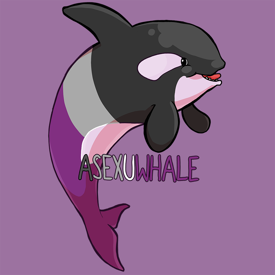 kirstendraws:  Some of you may remember my popular bi, pan, and asexuwhale trio from