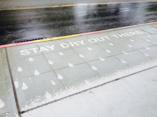 conservateen:Rain Activated Art / Peregrine ChurchInstallations placed throughout Seattle to spread 