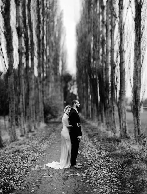 ido-weddings:  (via Bride in a Satin & Lace Wedding Gown by Sabina Motasem for a vintage glamour family orientated wedding with a hint of outdoor Italian Riviera decor. | Rock My Wedding) 