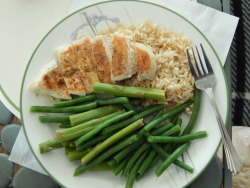 find-yourwayy:  chicken, rice, green beans