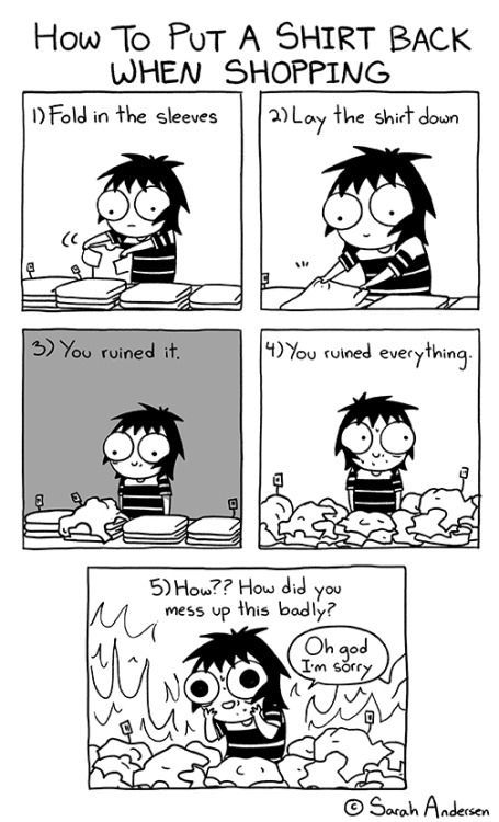 lolfactory:  Trying to do the right thing at the clothing store, but…  tumblr pictures