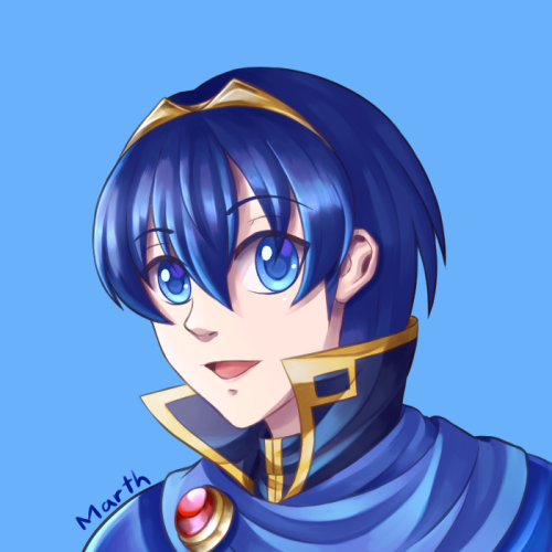 Marth from Fire Emblem. For my Twitter friend.