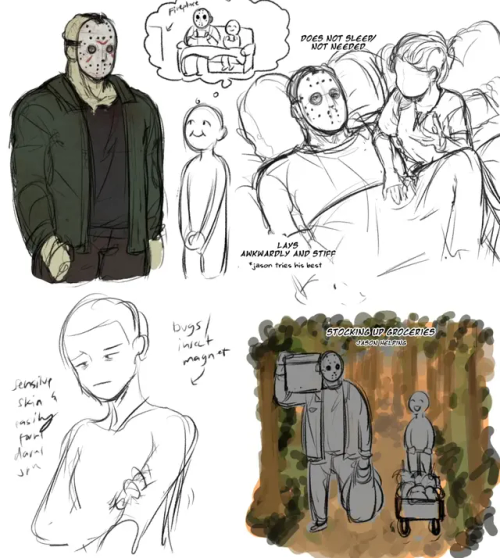 The Accumulated Jason And Leatherfaces Sketches I Drew