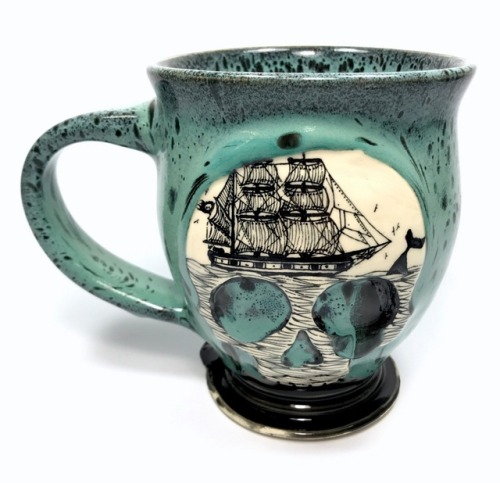 sosuperawesome:Mugs and Planters - including House Colored Wizarding Mugs Scrimshaw Pottery on EtsyS