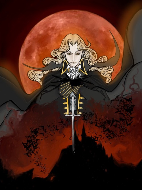 Alucard has to be one of my favorite Castlevania characters, I had a lot of fun drawing this. I hope