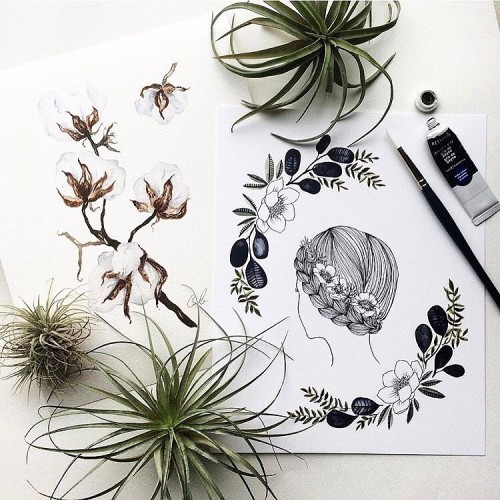 :: Art Print GIVEAWAY, my friends!!! . The lovely Sarah of @themintgardener and I have collaborated 