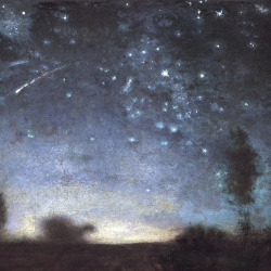 lonequixote:  Jean Francois Millet    Starry Night   (detail)   1865   (via @lonequixote) 