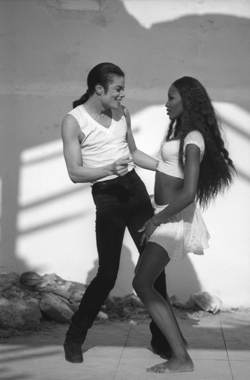 blackhistoryalbum: MAN ON FIRE! Hi-Def Images (Click to Enlarge)— Michael Jackson and Naomi C