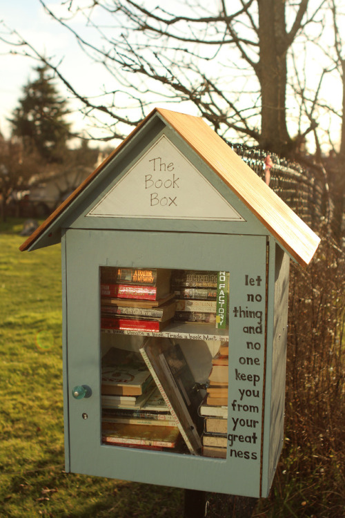 This week we continue to spotlight neighborhood book exchanges across our city, here is one situated