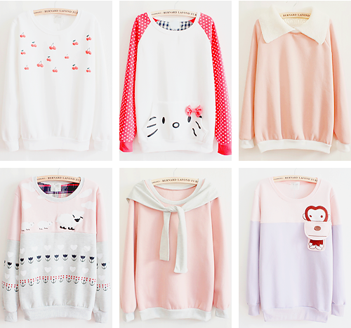 doriimer:  Pinkish Sweaters - 1 2 3 4 5 6 