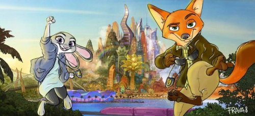 ihavewaytoomanyproblems:pyrophoricitee:nekomimiranger:aureliano276:fox-comics:Zootopia’s finest by F