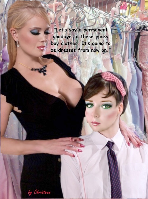 jenniesissy: Another delightful captioned image from ‘Christeen’ ..   smoothslicknshiny.blog