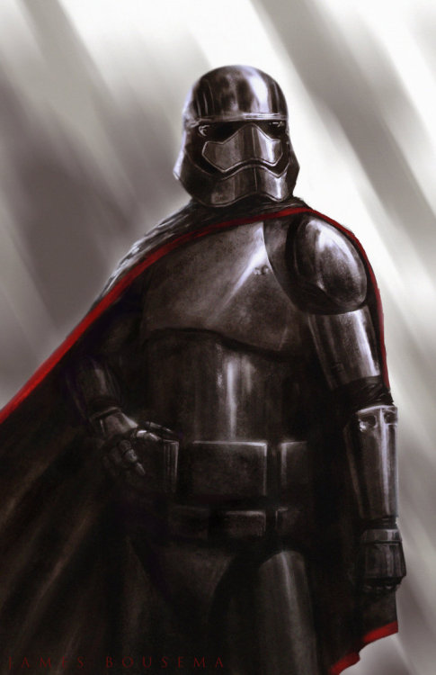 starwarsnthebat:  Captain Phasma by jamesbousema  Really looking forward to seeing how this cha