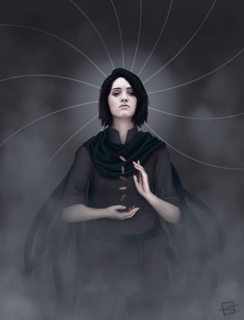 aziminil: Our Lady of the Mists or, Natalia Dyer as Vin Venture: A Proposal painted in CS6