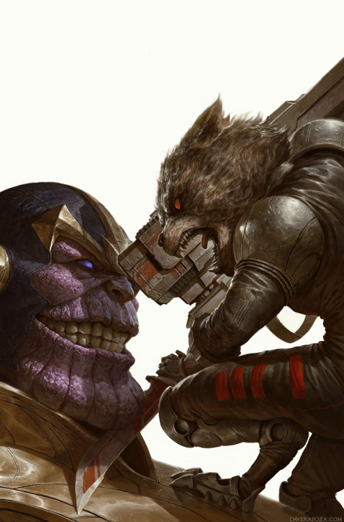 westcoastavengers: Thanos Vs. Rocket Racoon | David Rapoza