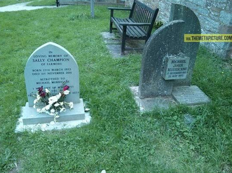 sixpenceee:  Michael J. Murricane died on a road accident on the day of his intended
