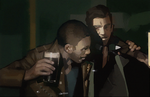 Upscaled Images Of Frank And Colt, Extracted From The Game Files
