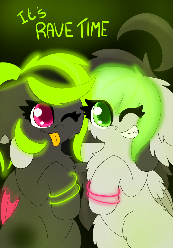 askbreejetpaw:  Electro took me to my first ever Rave! It was a little scary at first,