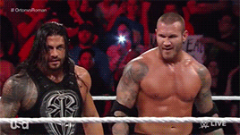 briesbitch:  Dean Ambrose reacting to Seth Rollins hitting Roman Reigns with a chair