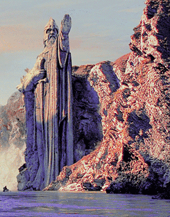 bagginshield:  The Argonath! Long have I desired to look upon the kings of old. My